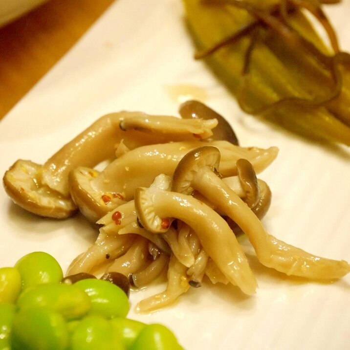 レンジで簡単♪しめじのマスタードマリネ